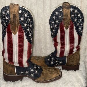 J.B. Dillon Old Glory Men’s Western Boots men’s 9.5 EE $100